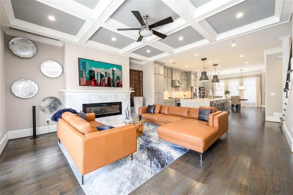 Open Modern Floor Plan featuring 10 foot ceilings