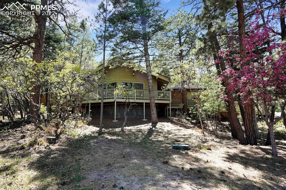 Front of home with deck