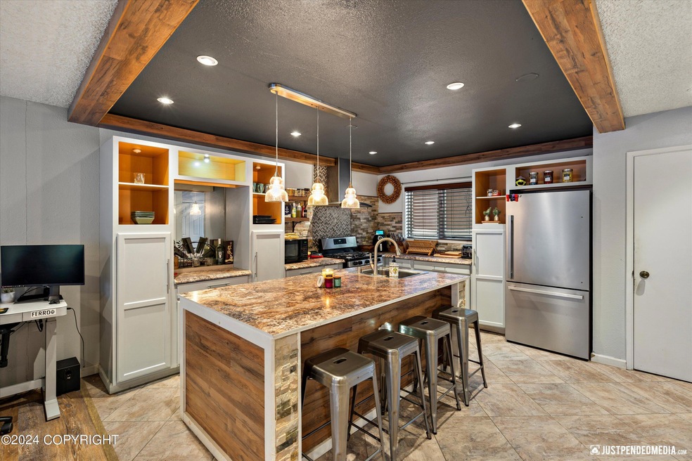 Kitchen with custom island