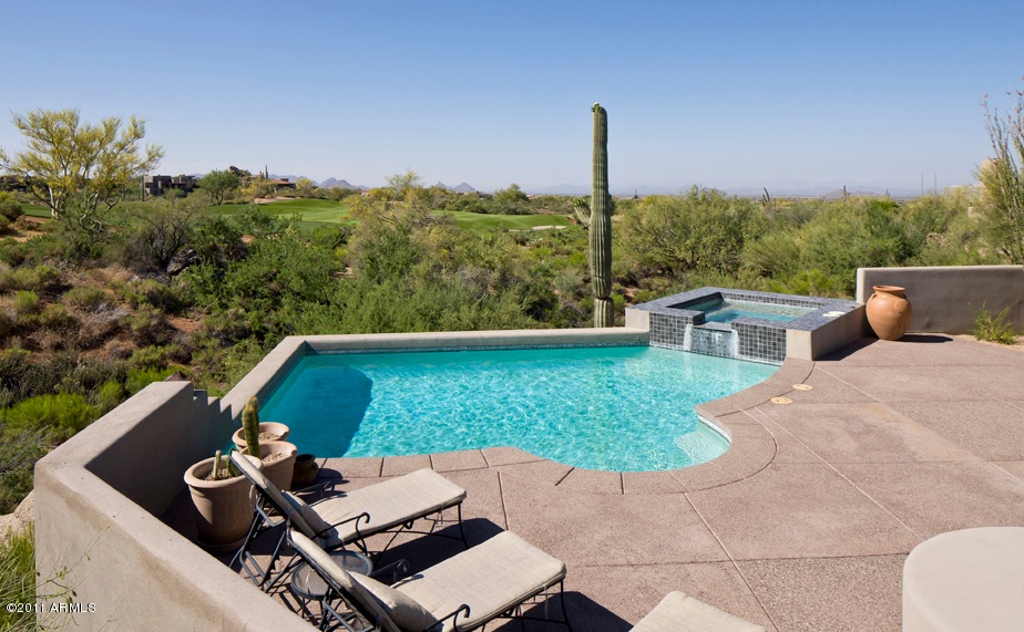 spa and valley view