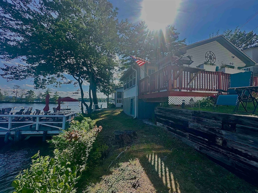 Lake side of cottage