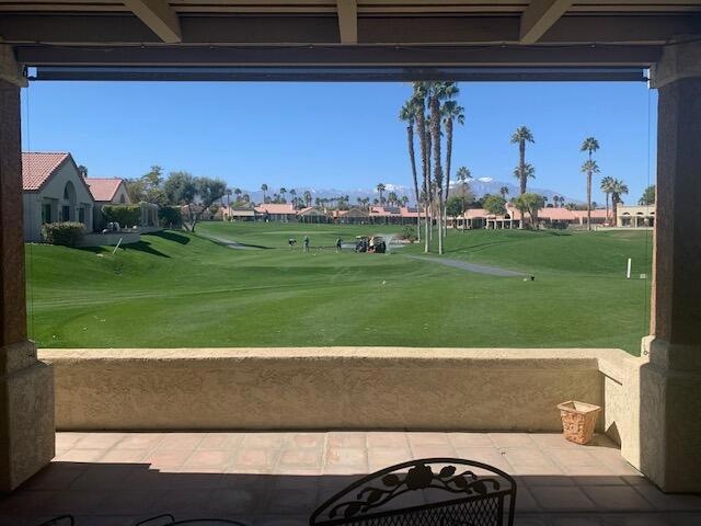 TURQUERIES PATIO AND COURSE VIEW