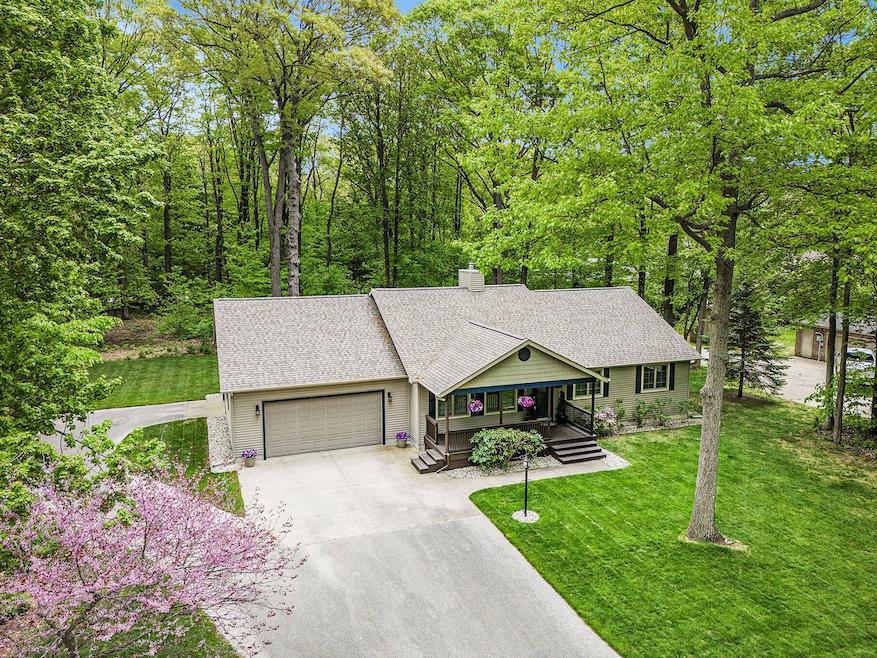 Beautifully manicured lawn