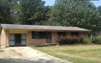 View of single story home