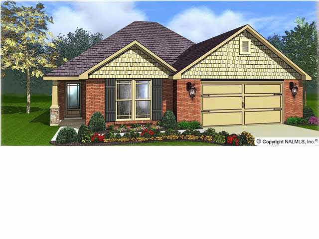 Elevation A Artist Rendering (Breland Homes reserves the right of change to plan without notice; this is conceptual art for illustrative purposes only.)