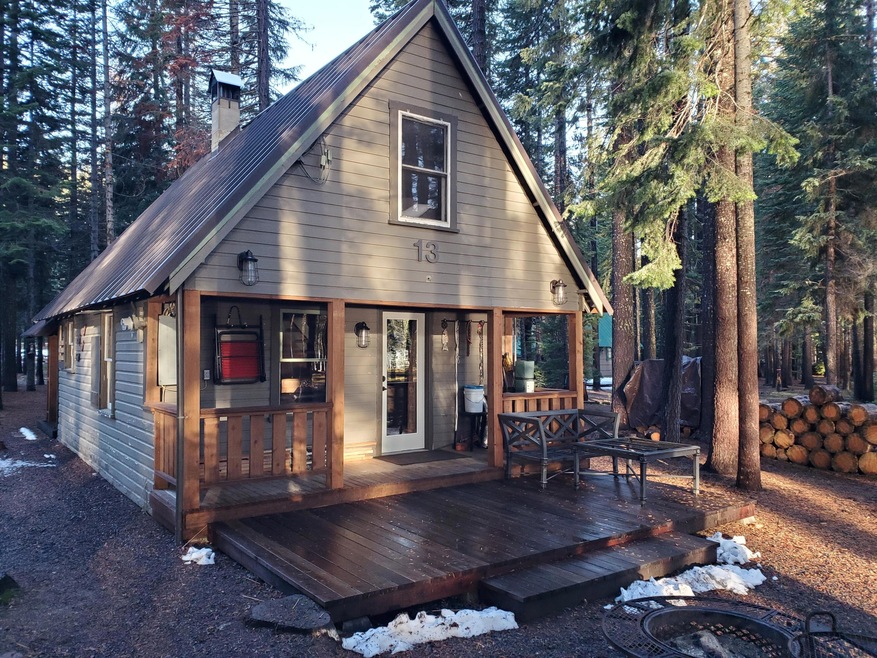 front of cabin