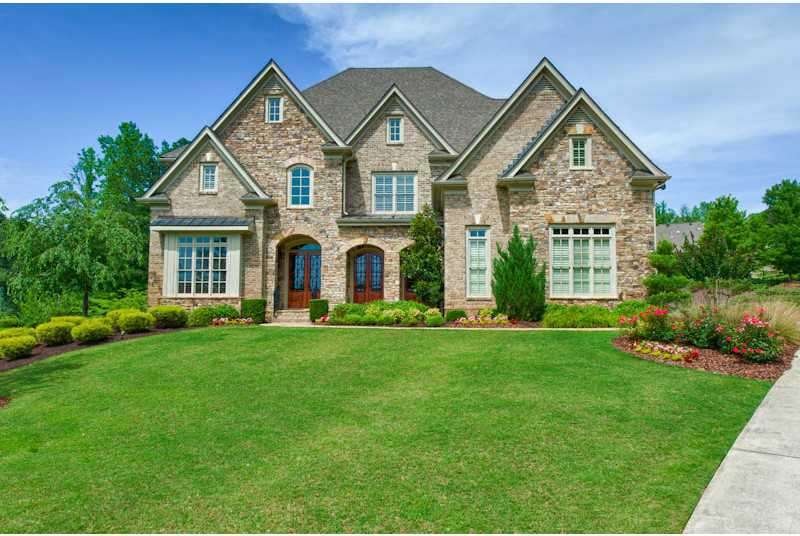 Exterior Front. Beautiful brick and stone construc