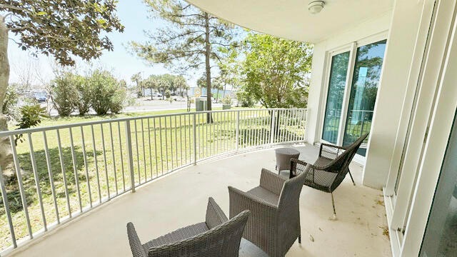 first floor large patio