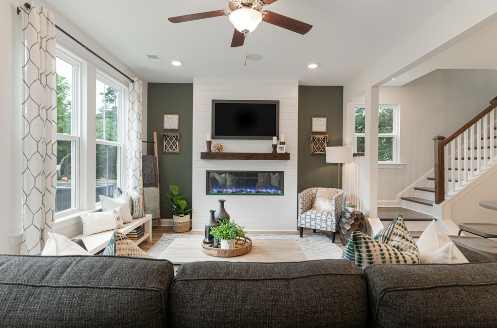 Family with fireplace - Copy