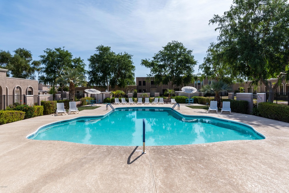 Pool area-steps away from the home