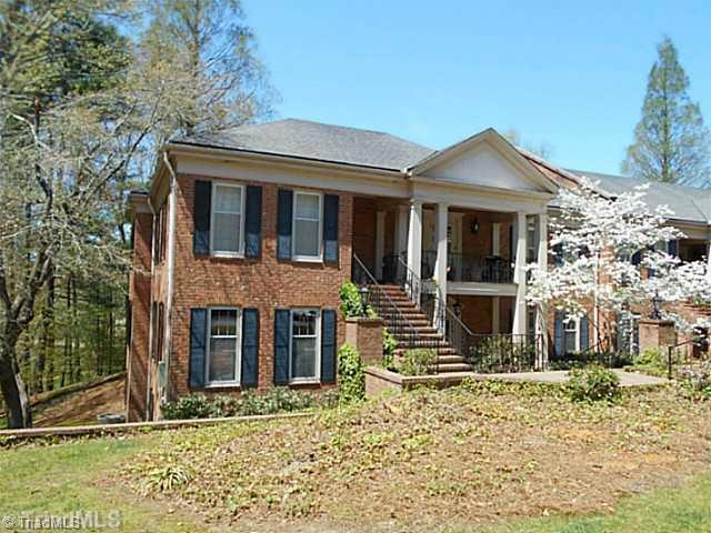 Exterior Front. Lower level end unit.