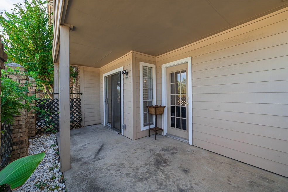 Newly rebuilt patio area