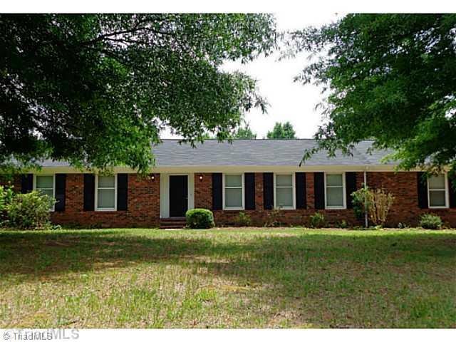 Exterior Front. All brick ranch on 2 acres!  3 Bedrooms and 2.5 Bath.  Private and roomy and 