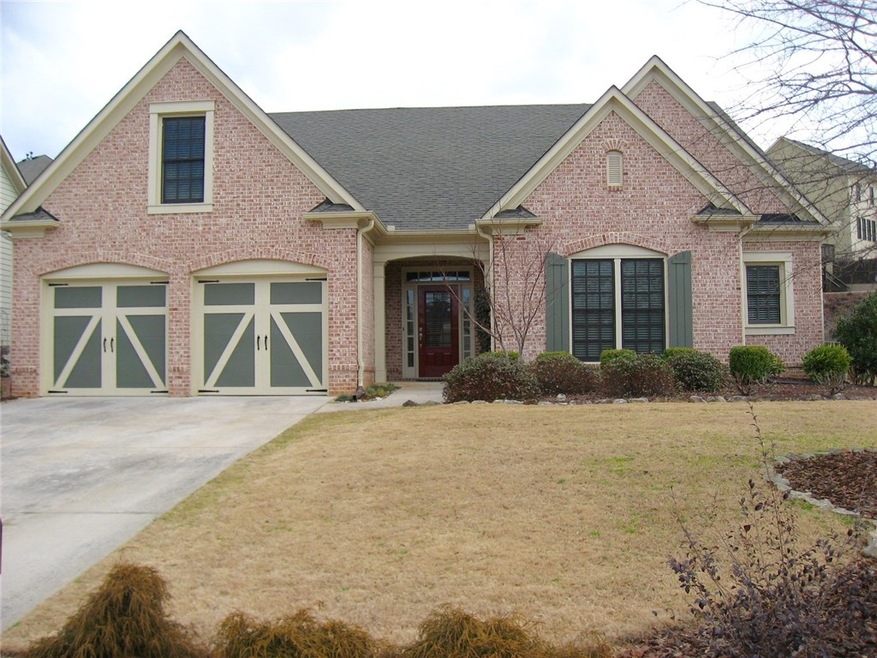 Carriage Garage Doors enclose a large 2 car garage