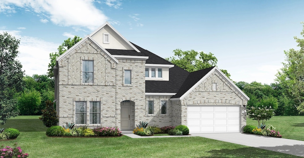 Artist rendering of front elevation.
