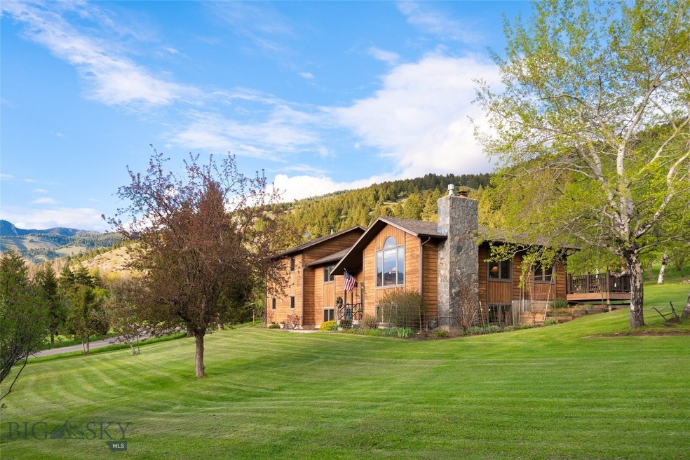 Front Exterior at the Base of The Bridger Mountain