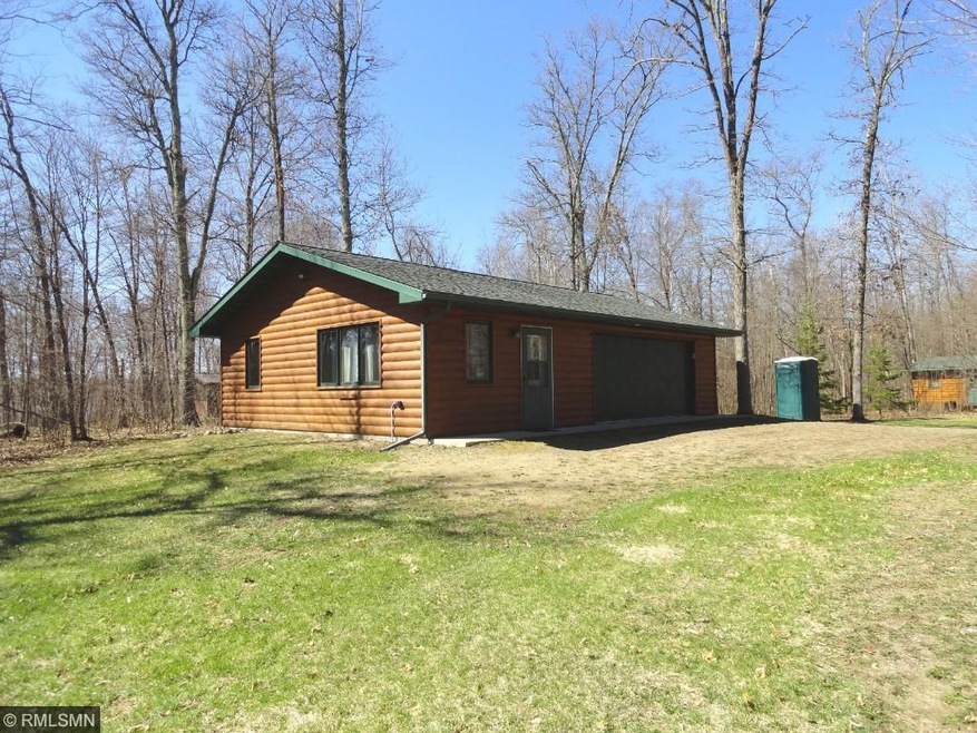 There is a cabin/garage already built on the prope