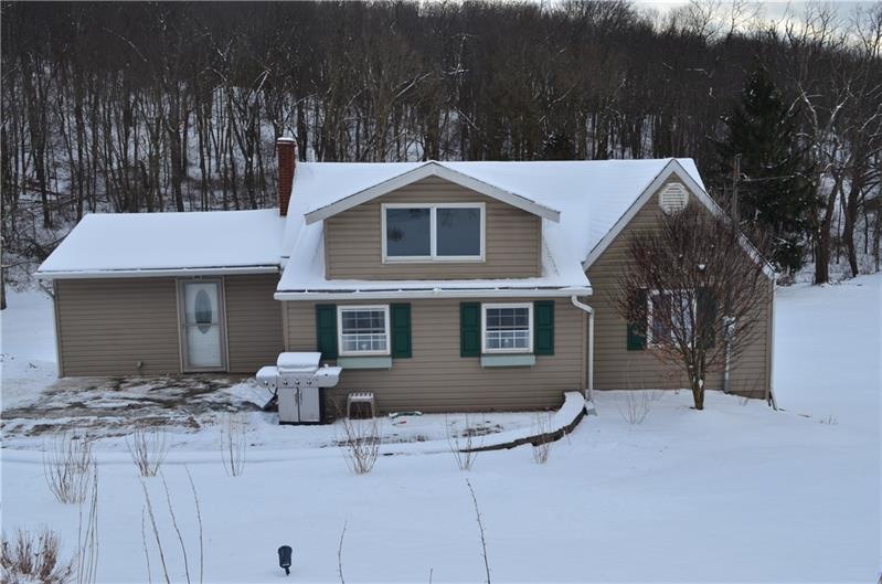 Front view of the home -- current owners park righ
