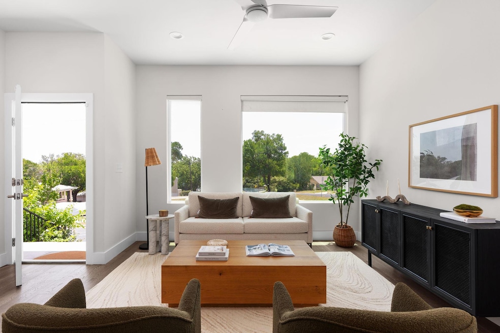Living area with healthy amount of natural light,