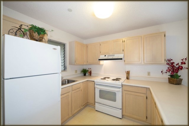 Spacious functional kitchen.