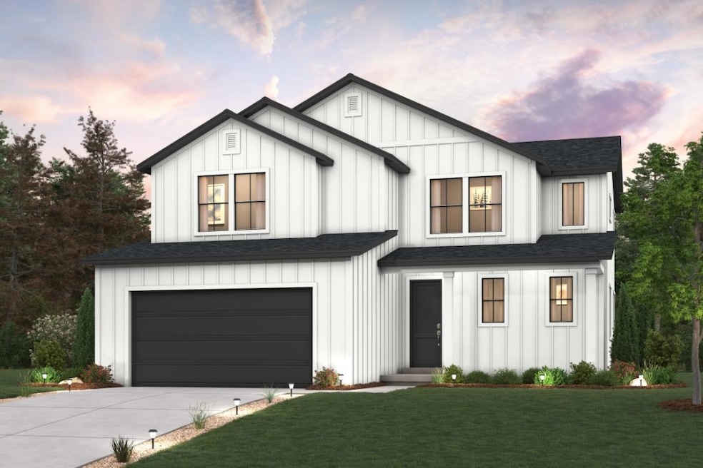Glacier Plan, Modern Farmhouse Elevation