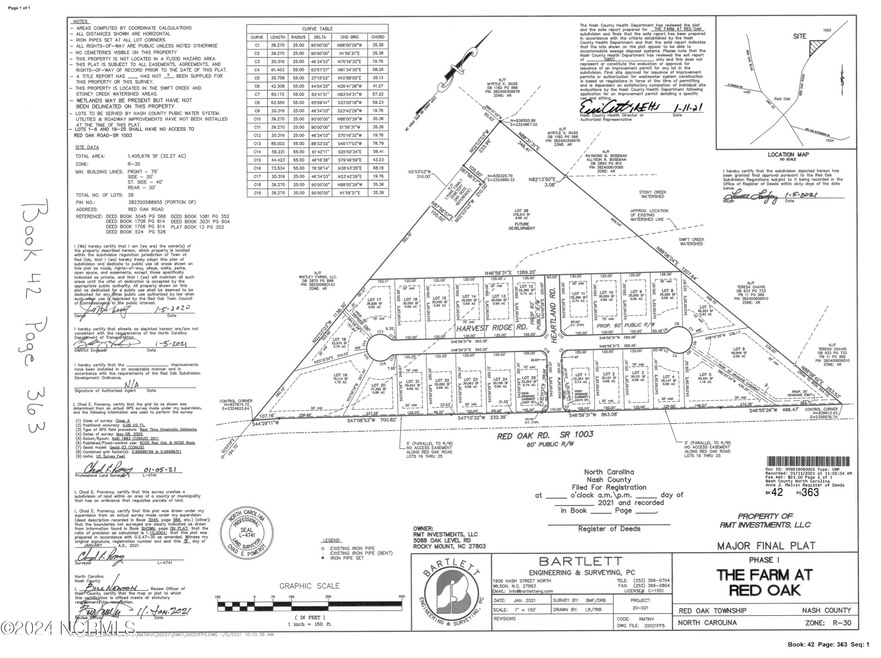 Plat of Community