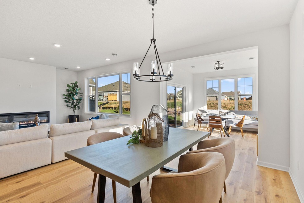 Open Concept Family Room, Dining and Morning Room, just look at the flooring, absolutely amazing!!