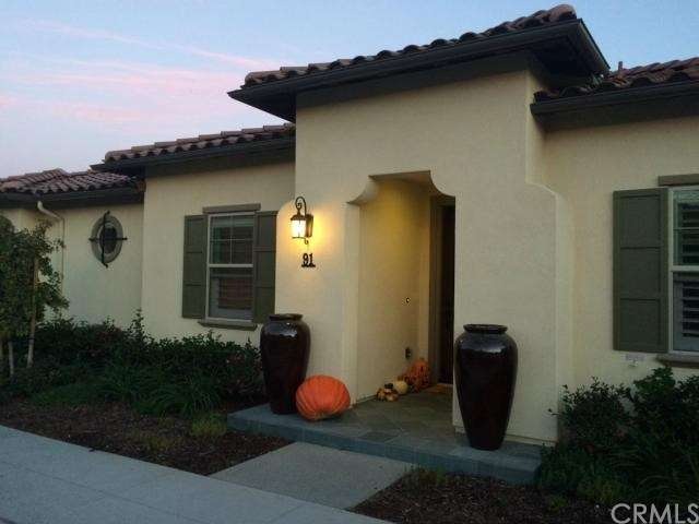 Front of entrance of home.