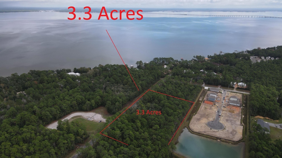 Aerial with Choctawhatchee Bay