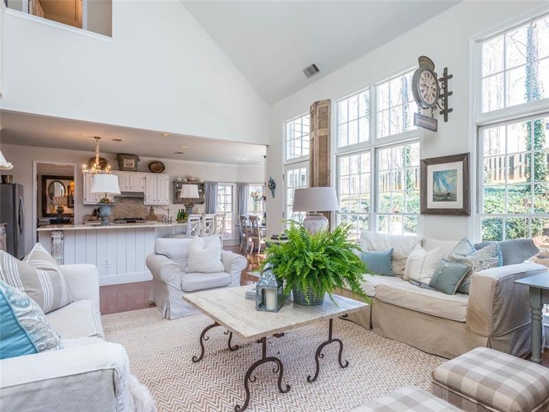 Floor to ceiling windows increase the sunshine in 