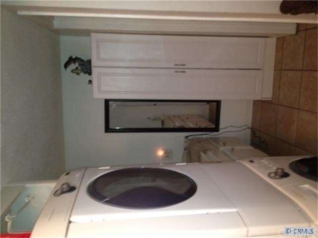 bathroom with laundry