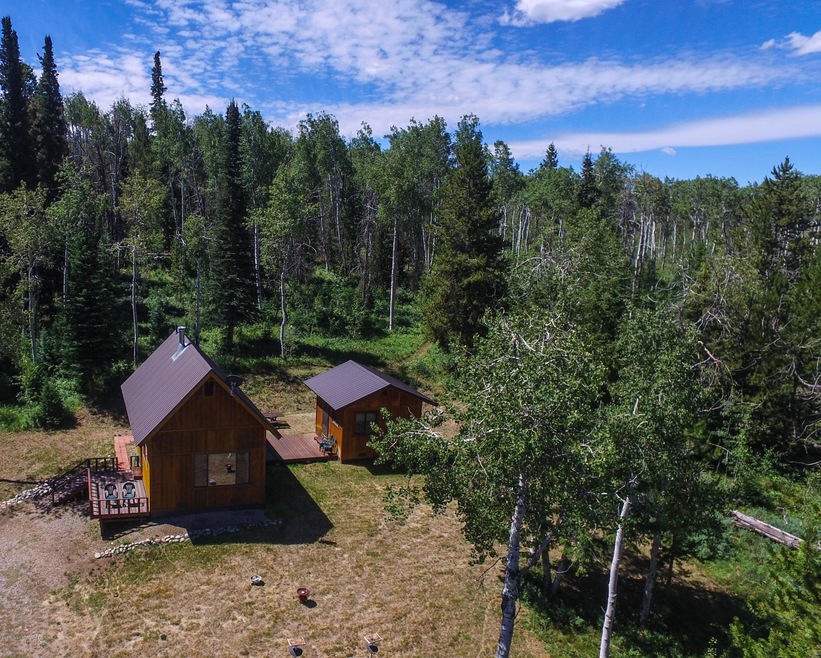 Aerial View of Cabins