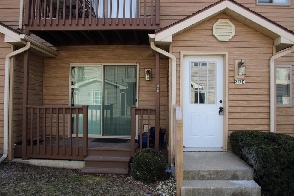 Front with private deck
