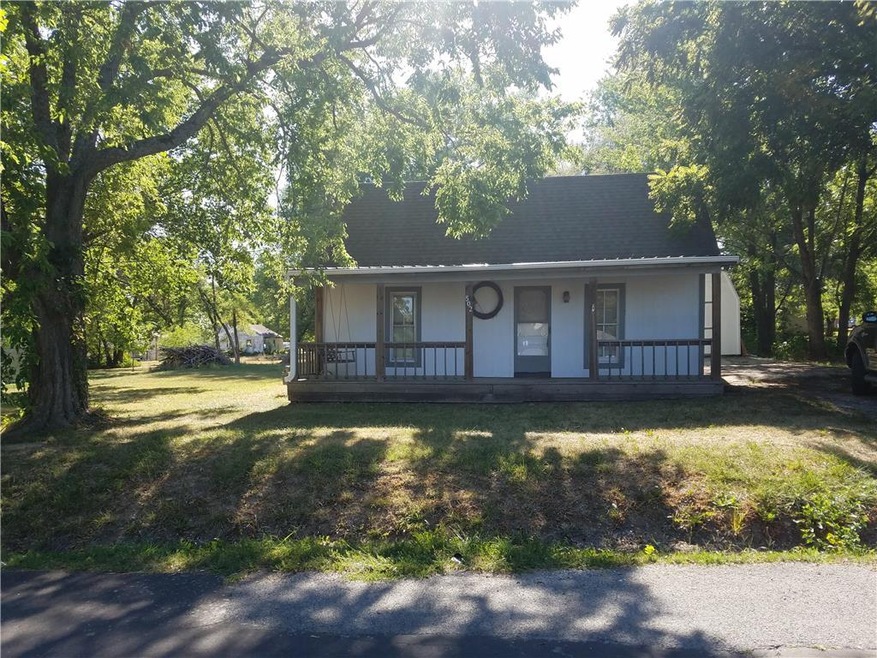 Inviting front porch with swing