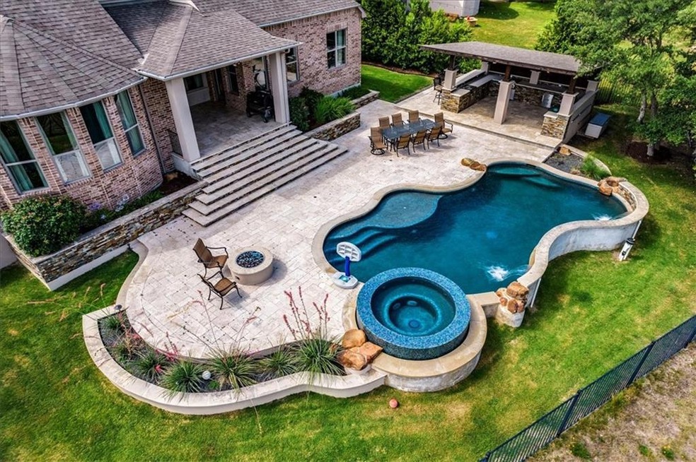 Gorgeous aerial view of the back yard