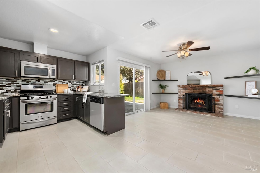 Welcome to 1944 Diamond Way, Fairfield! Decked out with Upgraded Touches for YOU! Virtually added flames in fireplace