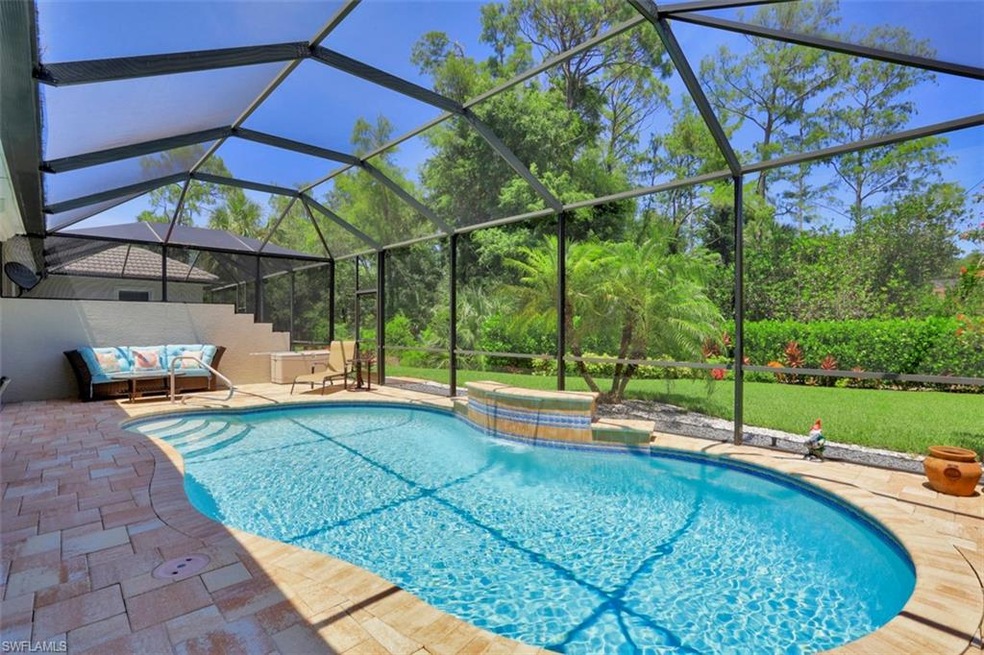 Large salt-water pool with waterfall.