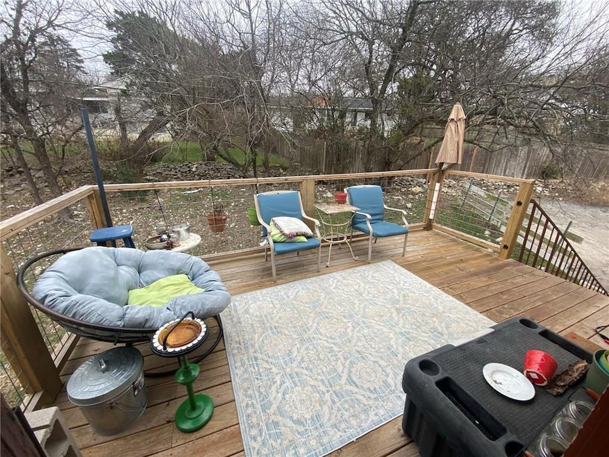 View of deck