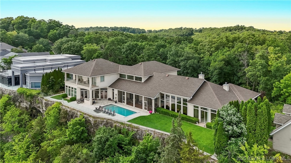 Majestic setting atop the iconic Cedar Crest Bluff
