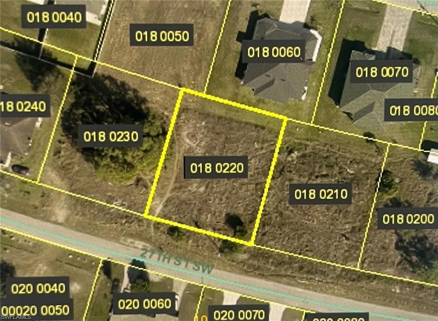 Aerial view of property's location