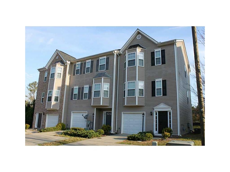 Exterior Front. End Unit on the Right