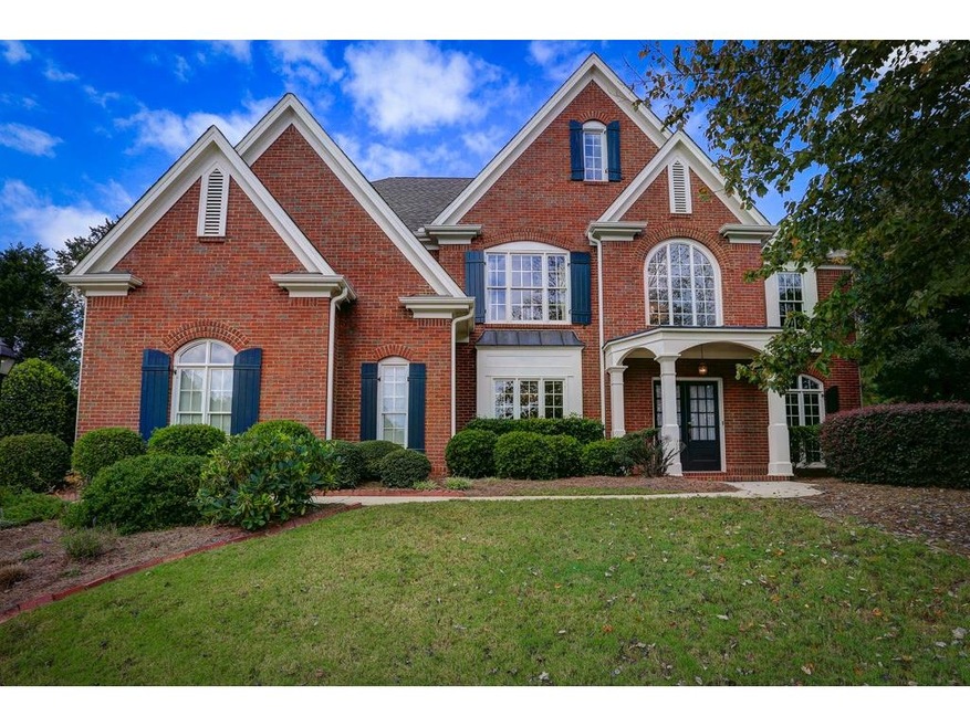 front of home.  3 sides brick
