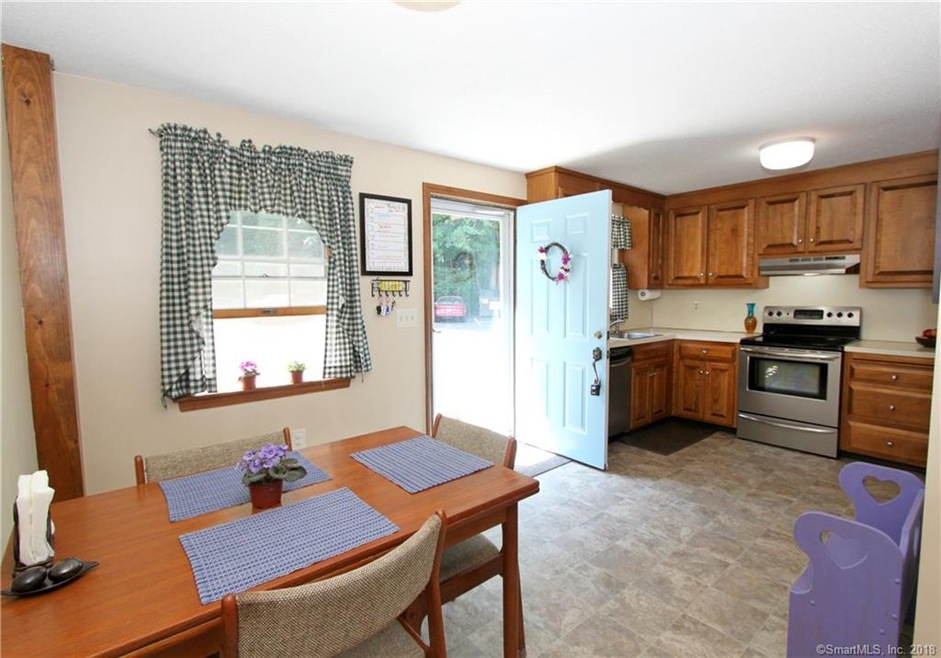 Step inside and find this spacious eat-in kitchen 