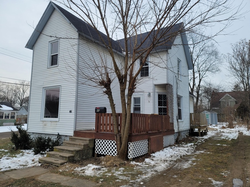 Front right side of house