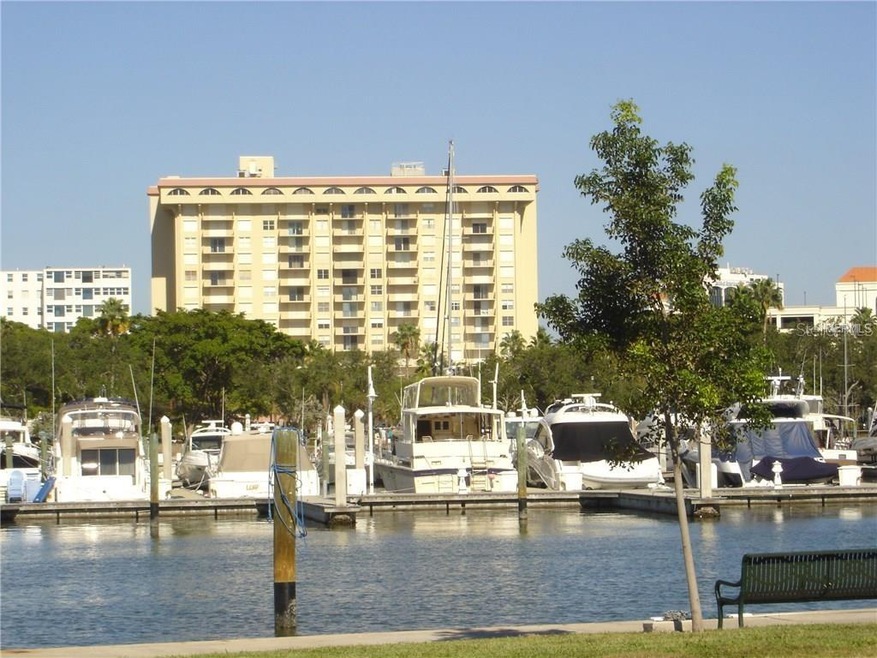 The 101 Condo overlooks the Marina