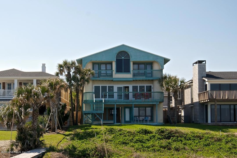 oceanfront view of home