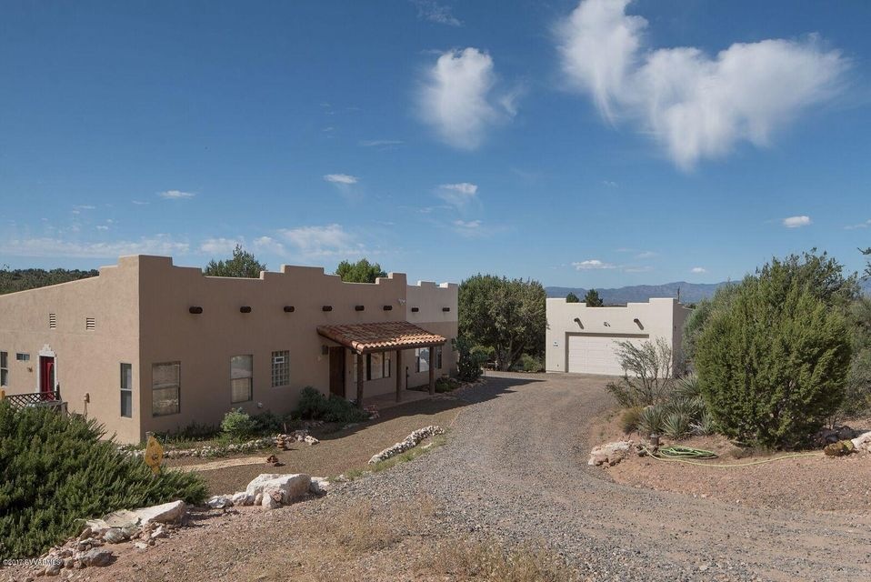 Long Driveway to Detached Garage