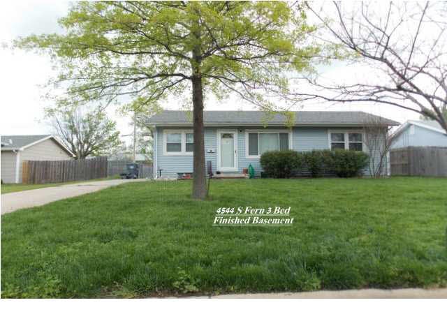 4544 FERN, WICHITA, KS 67217 3 Bed Finished Baseme