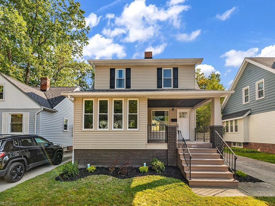 View of property featuring a porch