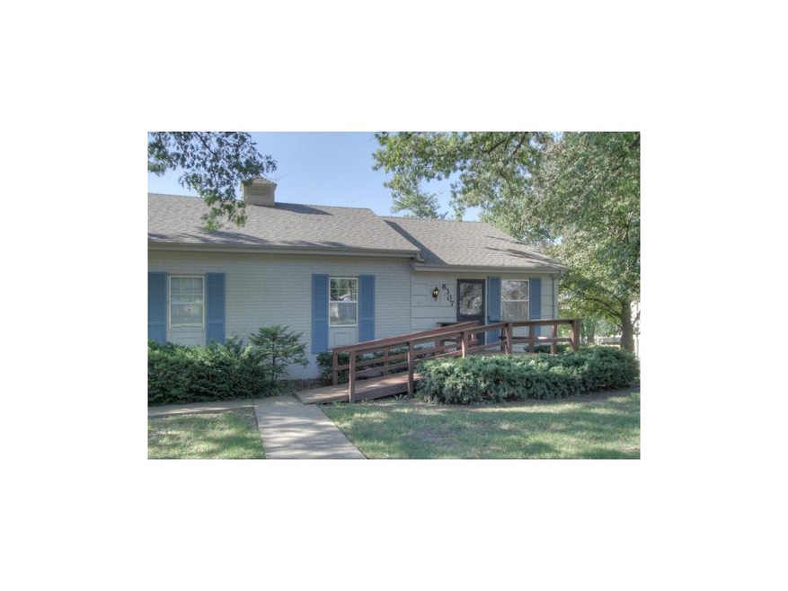 Treed front yard with off street parking and great
